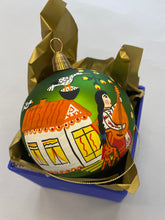 Load image into Gallery viewer, Maria Prymachenko individual hand painted glass Christmas ornaments, by Grono Shop