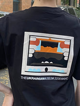 Load image into Gallery viewer, Sale ! Alexandra Exter Black cotton Tshirt featuring “Abstract Composition” on back