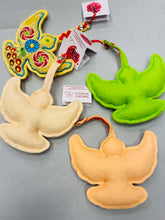 Load image into Gallery viewer, “ Kozhna Zmozhe" machine embroidered Bird keychains . Handmade in Ukraine