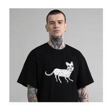 Load image into Gallery viewer, Sale! Ukrainian Beasts Maria Prymachenko Clever Cat Graphic T shirt Unisex