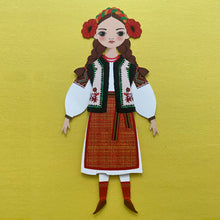 Load image into Gallery viewer, A Ukrainian Paper Doll of Unusual Kind