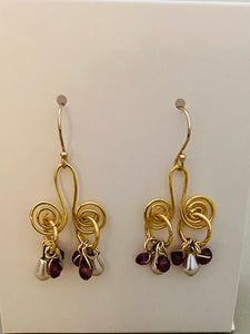 New ! Tania Snihur gold jewelry earrings