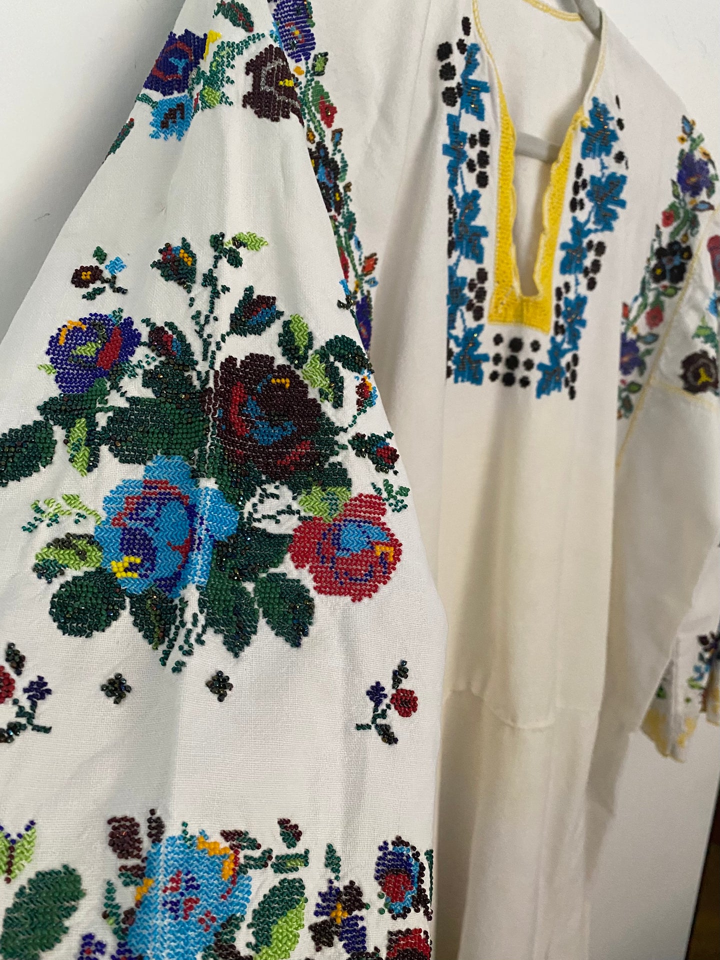 Vintage Womens  Bead Embroidered Dress   #245
