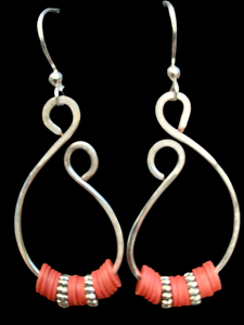 New ! Tania Snihur silver sculptural earrings