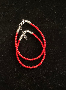 Nina Lapchyk 6.5" coral bracelets