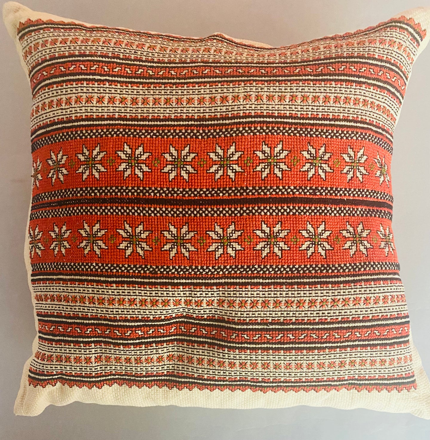 Embroidered  Vintage Pillow    14