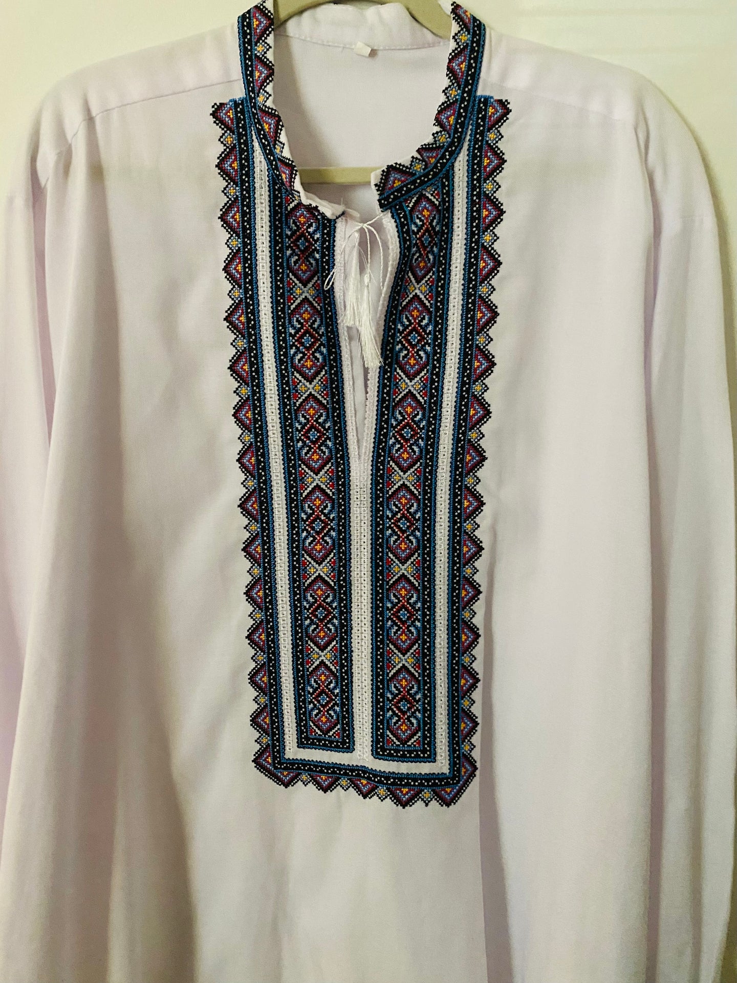 Men's Embroidered Shirt with multicolor embroidery# 925