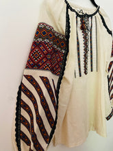 Load image into Gallery viewer, New! Blouse Embroidered Womens   Natural with multicolor #405
