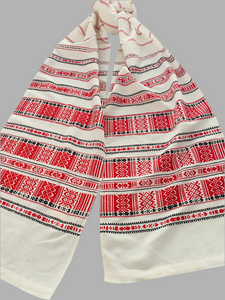 Embroidered Vintage Large  Rushnyk (Runner )with Red,Black embroidery 48 1/2" x 13 1/2"