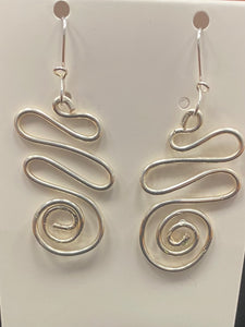 New! Tania Snihur silver sculptural earrings