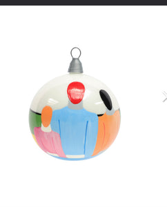 Kazimir Malevich individual hand painted glass Christmas ornaments, made in Ukraine  by Grono Shop