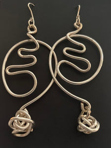 New ! Tania Snihur silver sculptural earrings