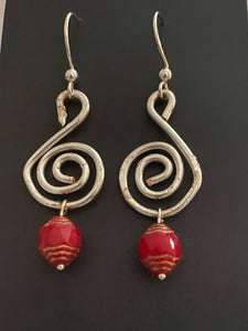 New ! Tania Snihur silver sculptural earrings