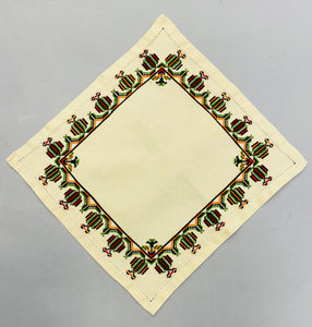Embroidered  Servetka     10 3/4"  x 11 1/4"