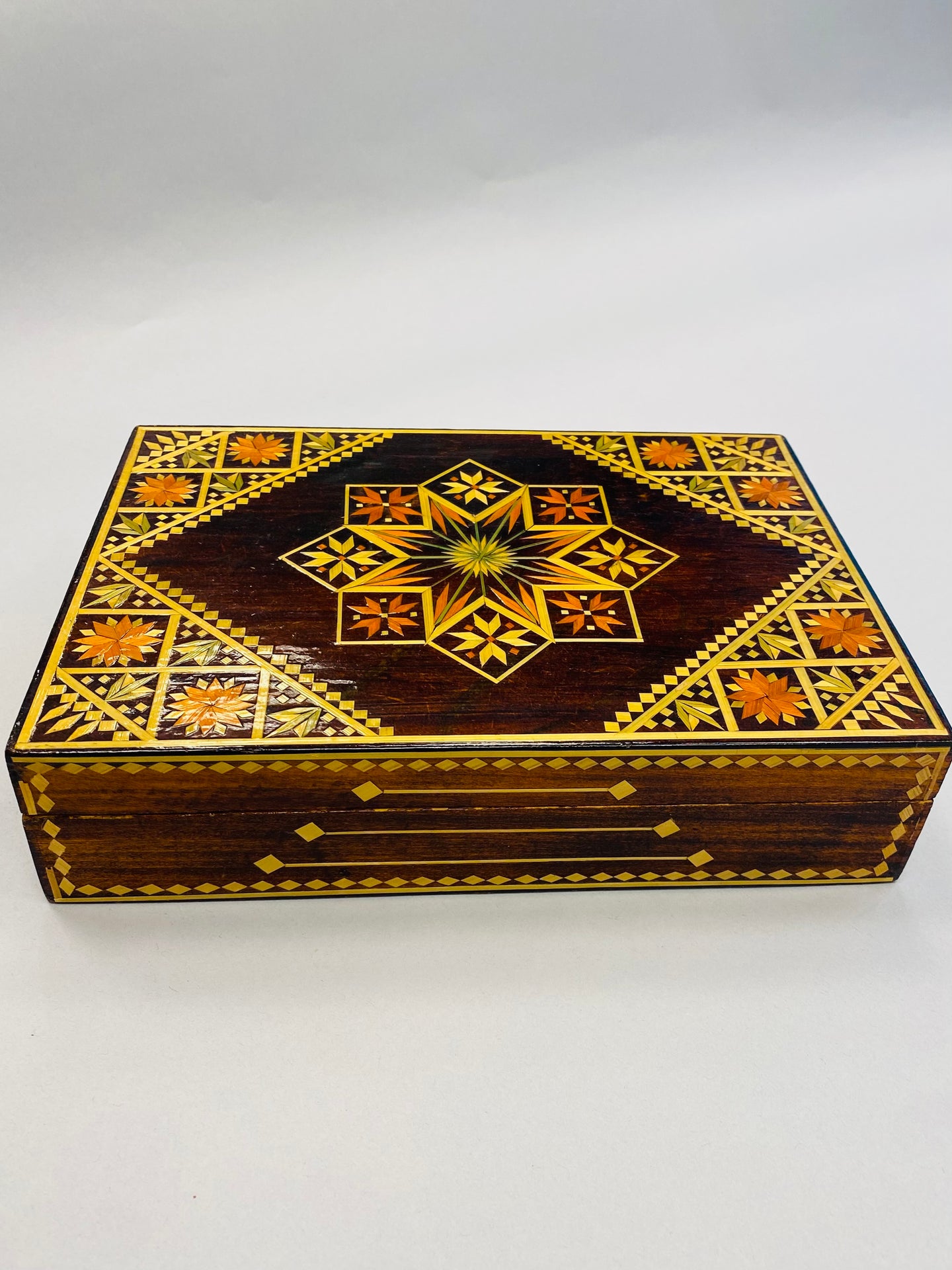 Wooden inlaid decorative Cassetka # 17