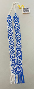Bakhmut long  23” Gerdan blue with white