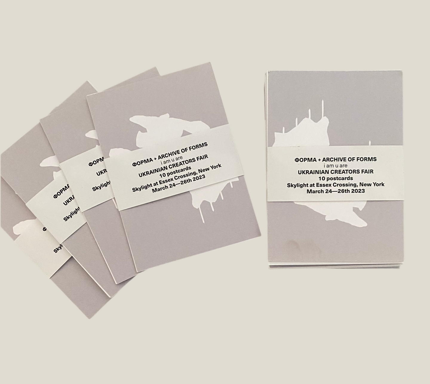 I am U are  ARCHIVE OF FORMS  + FORMA  set of 10 postcards