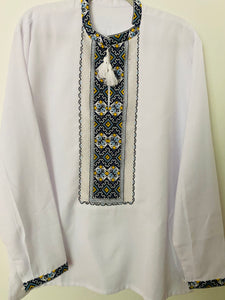 Men's Embroidered long shirt/tunic of poly Cotton  # 999