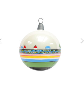 Kazimir Malevich individual hand painted glass Christmas ornaments, made in Ukraine  by Grono Shop
