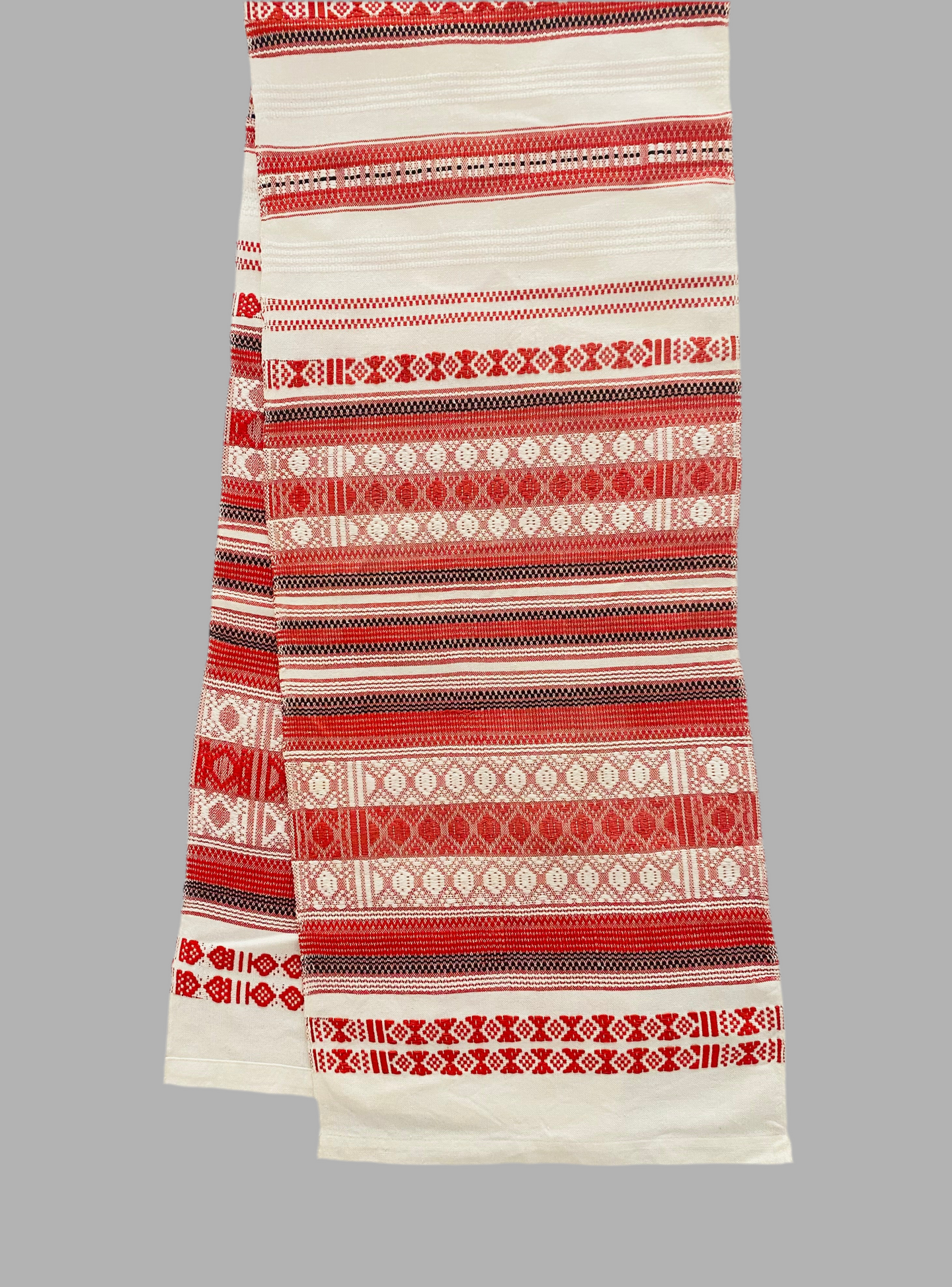 Embroidered Vintage Rushnyk (Runner )with red embroidery  64 1/2