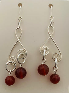 New! Tania Snihur silver sculptural earrings