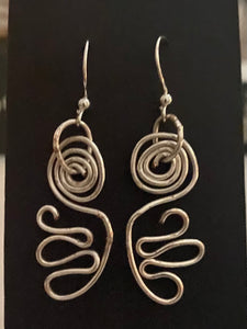 New ! Tania Snihur silver sculptural earrings