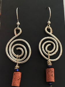 New ! Tania Snihur silver sculptural earrings
