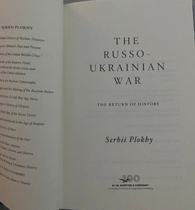 The Russo-Ukrainian War  The Return of History      Serhii Plokhy