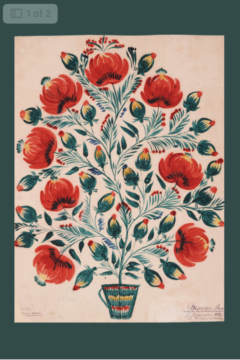 Village to Modern card  Nadia Bilokin Decoratif Motif   1935