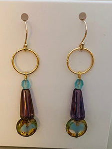 New ! Tania Snihur gold jewelry earrings