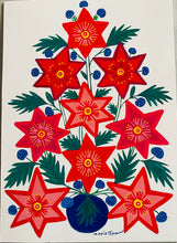 Load image into Gallery viewer, Maria Prymachenko “ Flowers on a Christmas Tree “ Individual Cards
