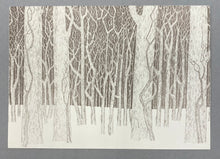 Load image into Gallery viewer, “Winter View” etching by Arcadia Olenska - Petryshyn Individual cards
