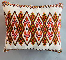 Load image into Gallery viewer, Embroidered  Vintage Pillow    15” x 13”
