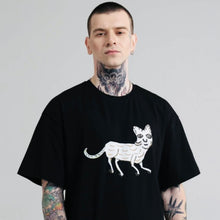 Load image into Gallery viewer, Ukrainian Beasts Maria Prymachenko Clever Cat Graphic T shirt Unisex
