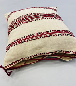 Embroidered  Vintage Pillow  14" x 14"