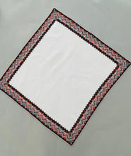 Load image into Gallery viewer, Embroidered  Vintage Servetka with wine &amp; black 2&quot; wide embroidery  26&quot; x 27&quot;
