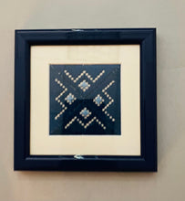 Load image into Gallery viewer, Framed embroidered flat stitch design   5&quot; x 5&quot;
