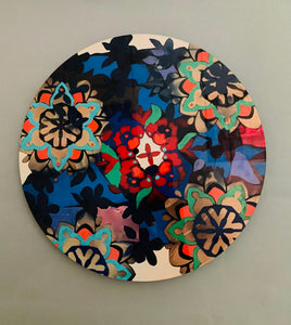 Christina Saj " In Full Bloom"  12" in diameter