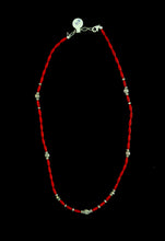 Load image into Gallery viewer, Nina Lapchyk 18&quot; teardrop coral  beads w/spacers necklace   #18
