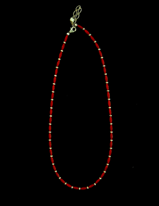 Nina Lapchyk 19" teardrop necklace with spacers #84