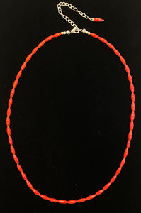 Nina Lapchyk 16" teardrop coral necklace  #8