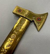 Load image into Gallery viewer, Wooden Carved Decorative Sokyra with brass topper  $50
