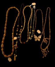 Load image into Gallery viewer, Wooden Necklace  made in Ukraine   $15 each
