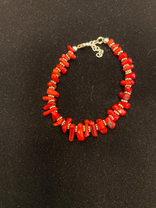 Nina Lapchyk 6.5" coral bracelets