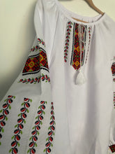 Load image into Gallery viewer, Girls Embroidered multicolor front panel and sleeves  # 75
