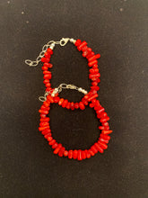 Load image into Gallery viewer, Nina Lapchyk 6.5&quot; coral bracelets
