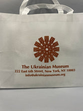 Load image into Gallery viewer, The Ukrainian Museum logo reusable tote
